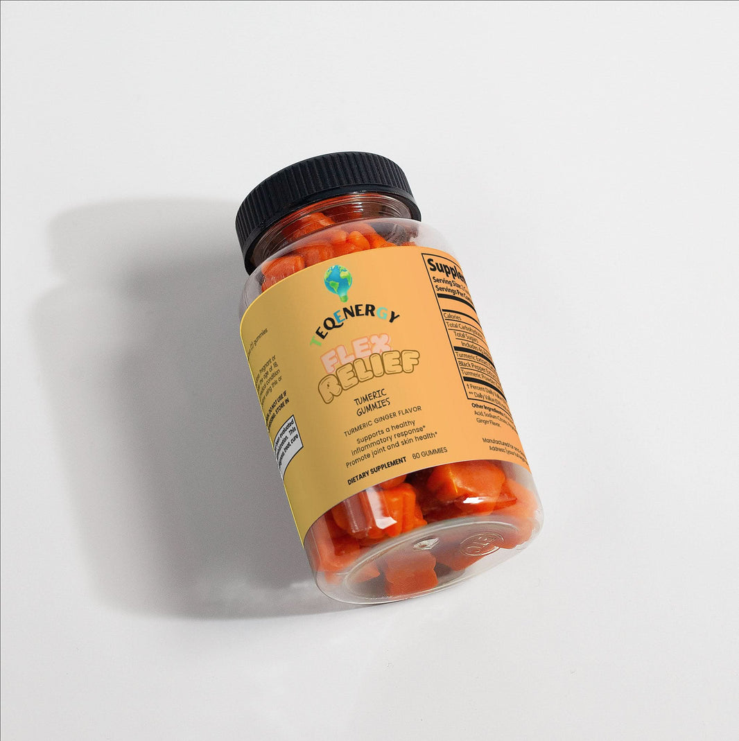 Discover the benefits of TeqenX Turmeric Gummies, featuring curcumin for antioxidant support and joint health. Each bottle contains 60 tasty gummies with enhanced absorption from black pepper. Enjoy a natural boost for your joints, bones, and skin with these delicious ginger-flavored gummies. Made in the USA for quality you can trust.
