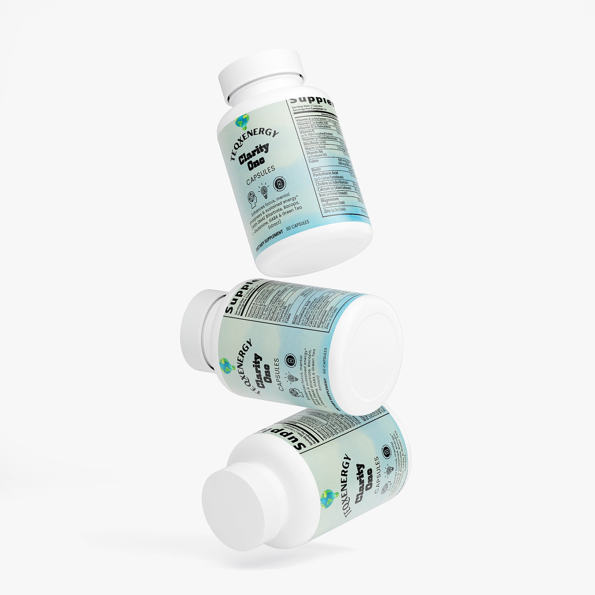 ClarityOne Brain & Focus - DMAE Cognitive Support