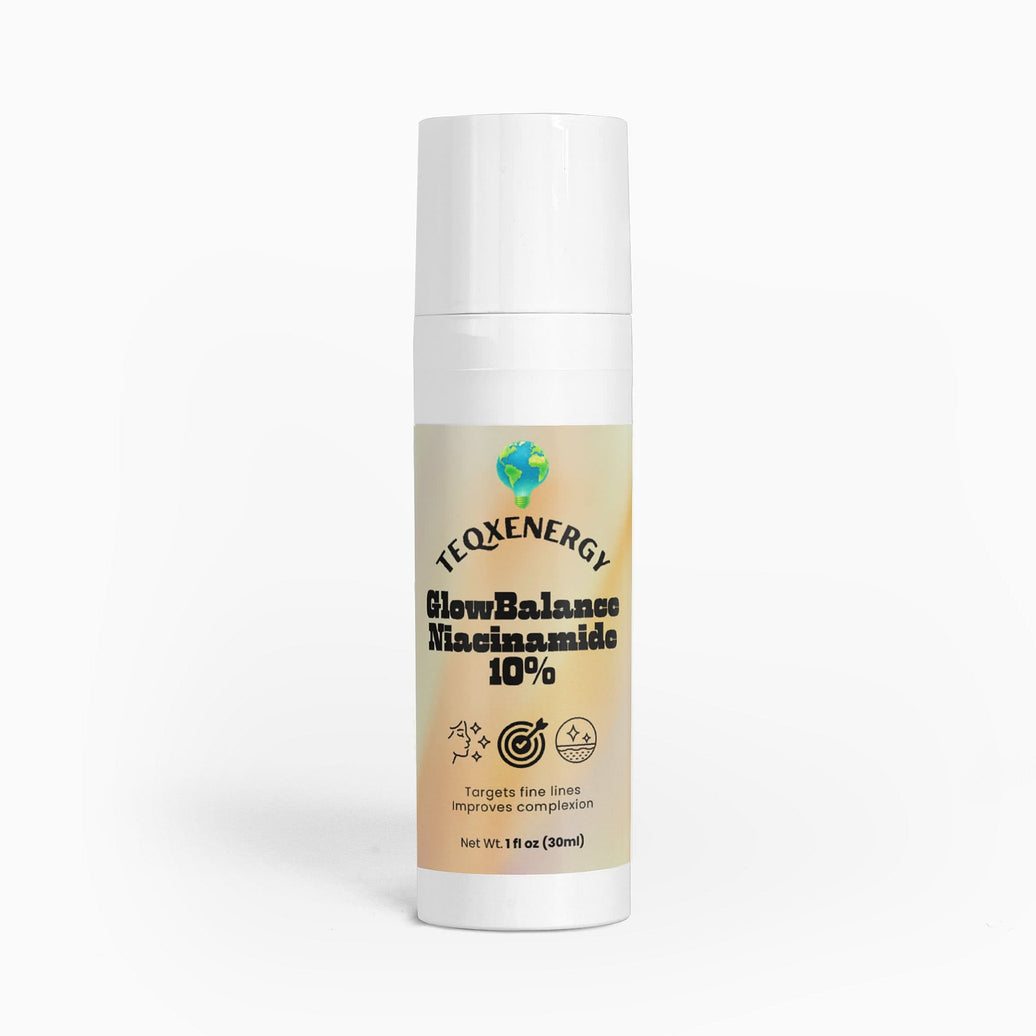 Achieve smoother, clearer skin with TeqenX 10% Niacinamide Serum. This lightweight formula minimizes pores, evens skin tone, and hydrates. Ideal for all skin types, it supports a stronger skin barrier. Apply daily for best results. 1 fl oz.