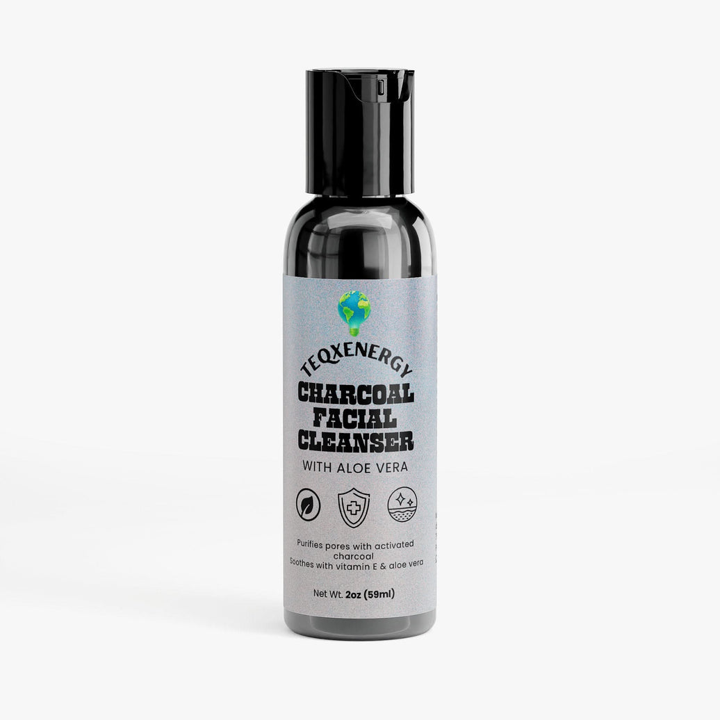 Revitalize your skin with this activated charcoal facial cleanser. It gently removes impurities and makeup without drying your face. Enjoy daily cleansing that draws out pollution while maintaining comfort. Infused with aloe vera and tea tree oil, it supports natural hydration and offers effective makeup removal. Perfect for any time—morning, evening, or post-workout—experience clean, refreshed skin effortlessly. Add this essential to your routine today.