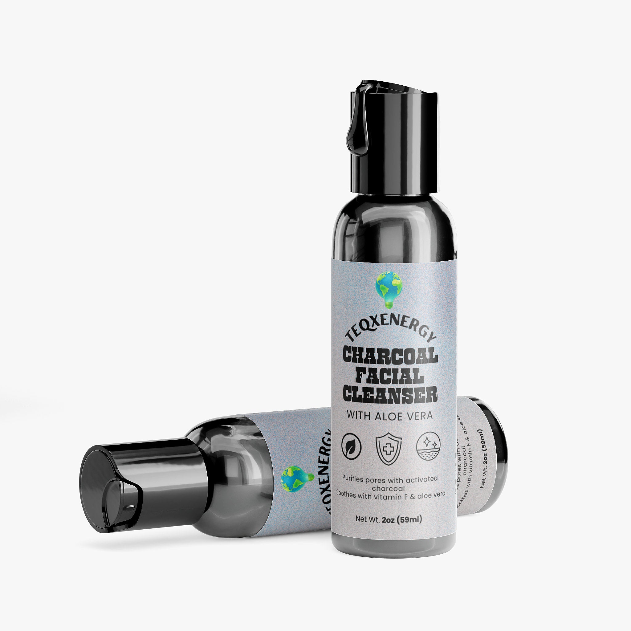Charcoal Facial Cleanser - Gentle Daily Purifying
