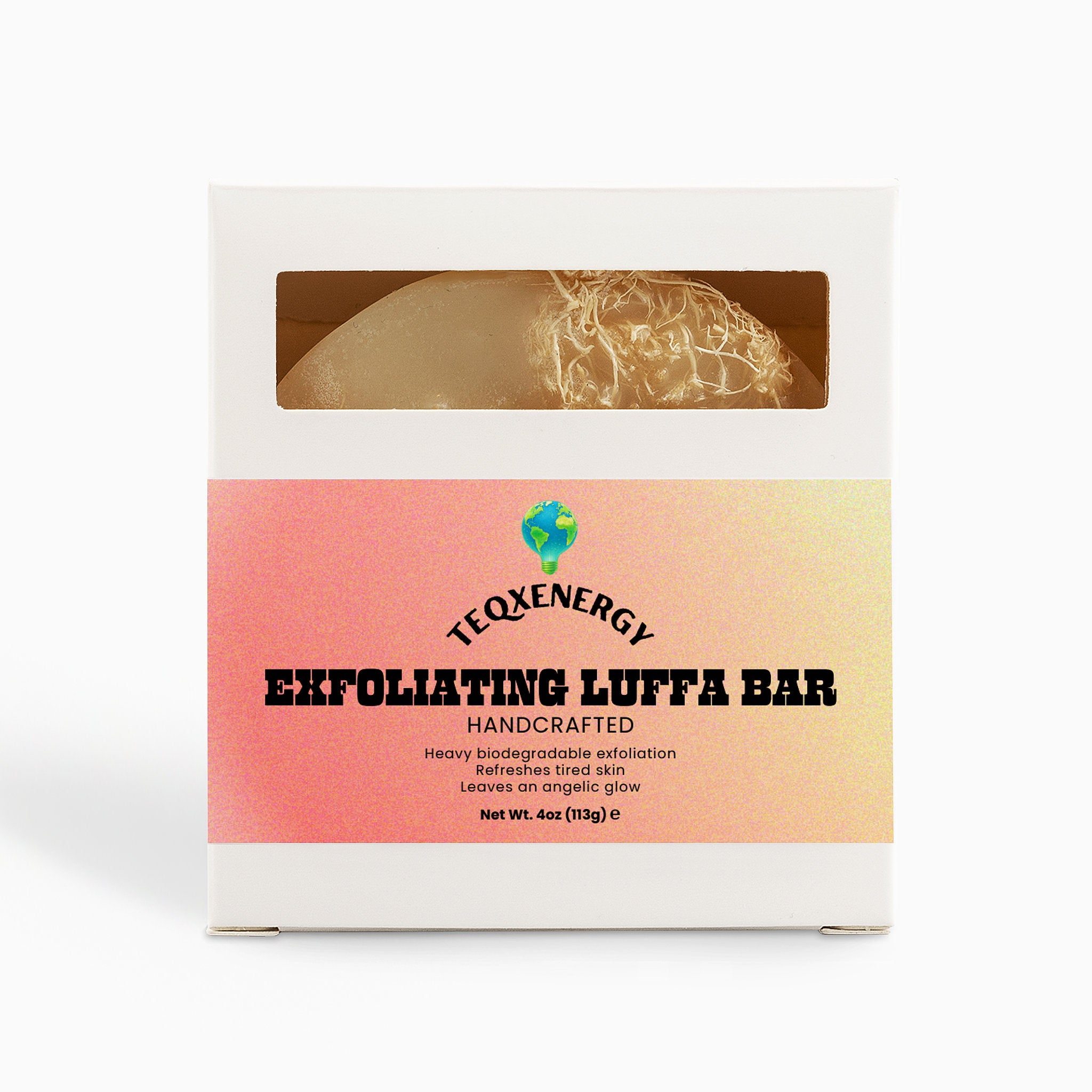 Exfoliating Luffa Bar - Hemp Tea Tree Natural Scrub