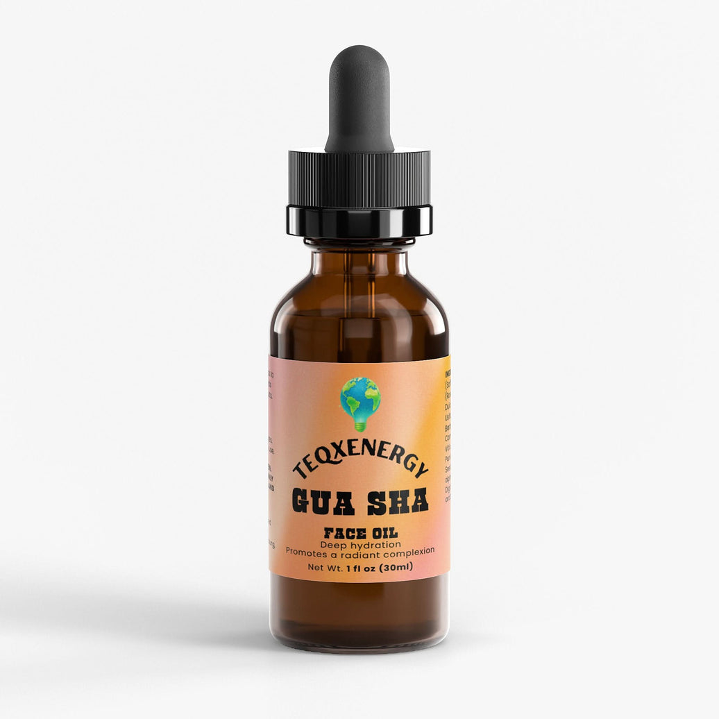 TeqenX Gua Sha Face Oil features 11 premium botanical oils to enhance radiance and hydration. This luxurious formula supports skin renewal and elasticity, making it perfect for gua sha massage or daily skincare routines. Experience deep hydration and a luminous complexion with this anti-aging blend. Ideal for achieving youthful softness and minimizing fine lines. Elevate your skincare routine with TeqenX Gua Sha Face Oil.