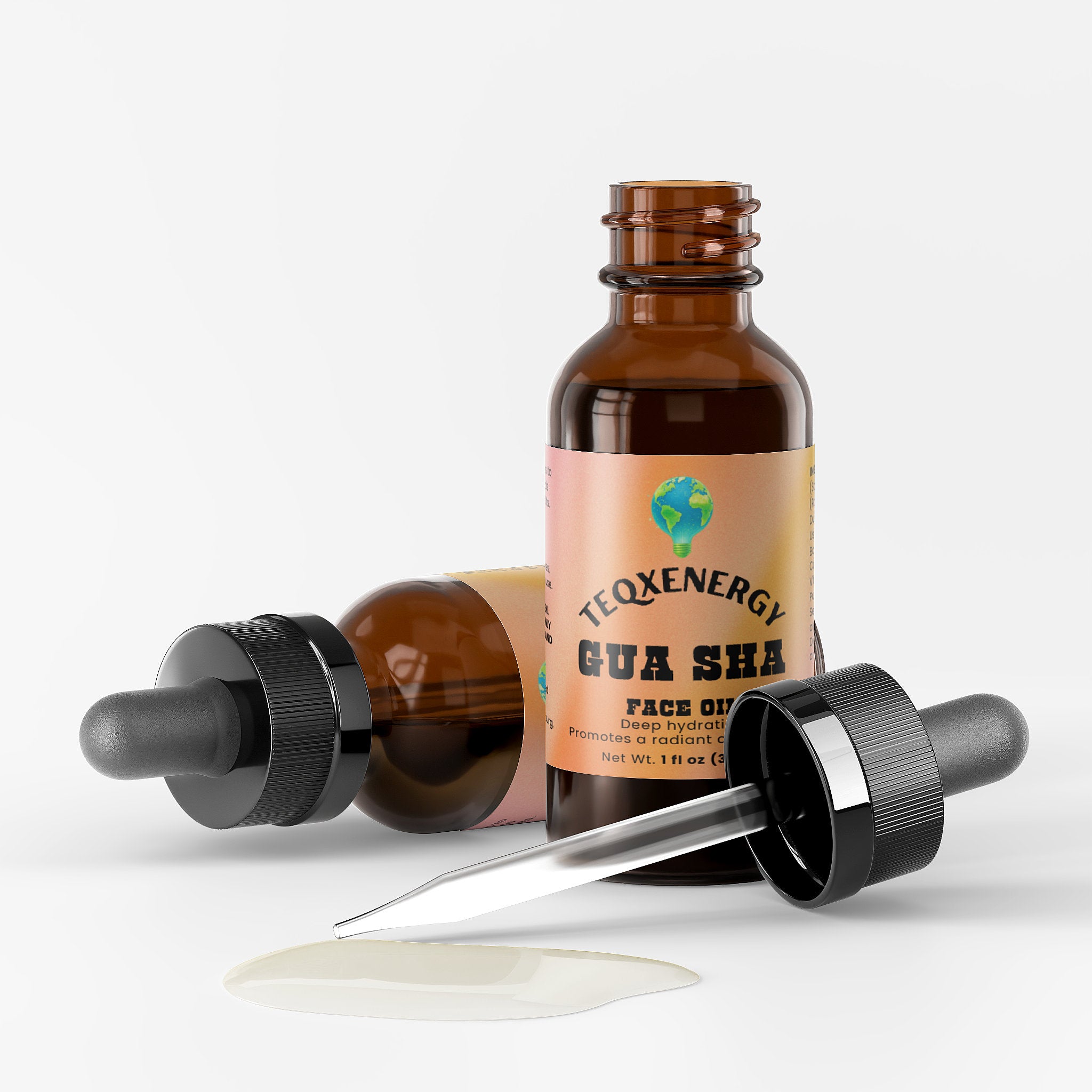 Gua Sha Face Oil - Botanical Anti-Aging Radiance