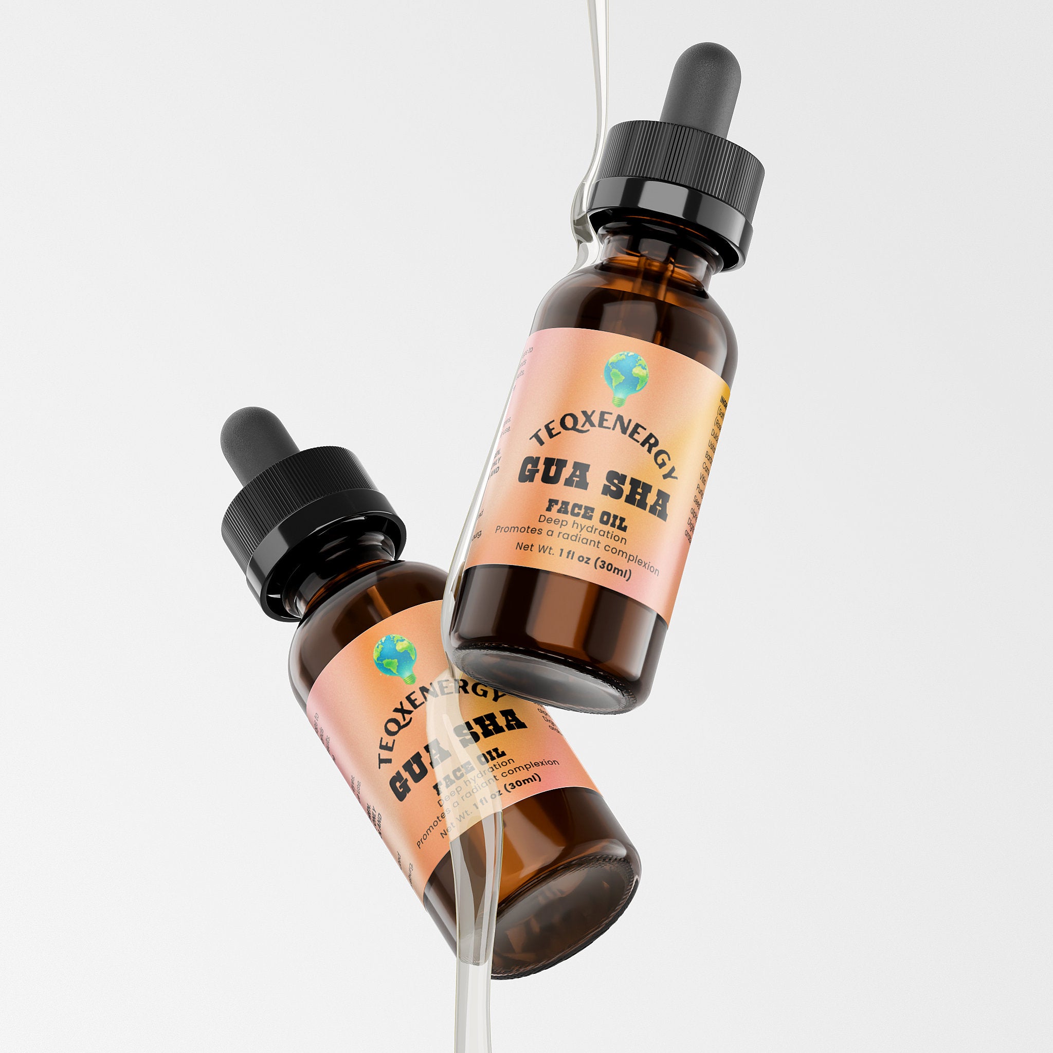 Gua Sha Face Oil - Botanical Anti-Aging Radiance