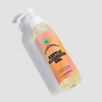 TeqenX Gentle Cleansing Gel in a transparent pump bottle, oil-free formula with fruit extracts for effective cleansing and hydration.