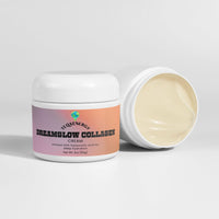 TeqenX Dreamglow Collagen Cream in a gradient jar offers nighttime skin repair with collagen, hyaluronic acid, and melatonin for deep hydration and improved elasticity. Suitable for all skin types, this gentle formula nourishes while you sleep, ensuring a refreshed glow by morning. Apply ¼ teaspoon to your face and neck before bed for optimal results. Elevate your skincare routine with this effective treatment.