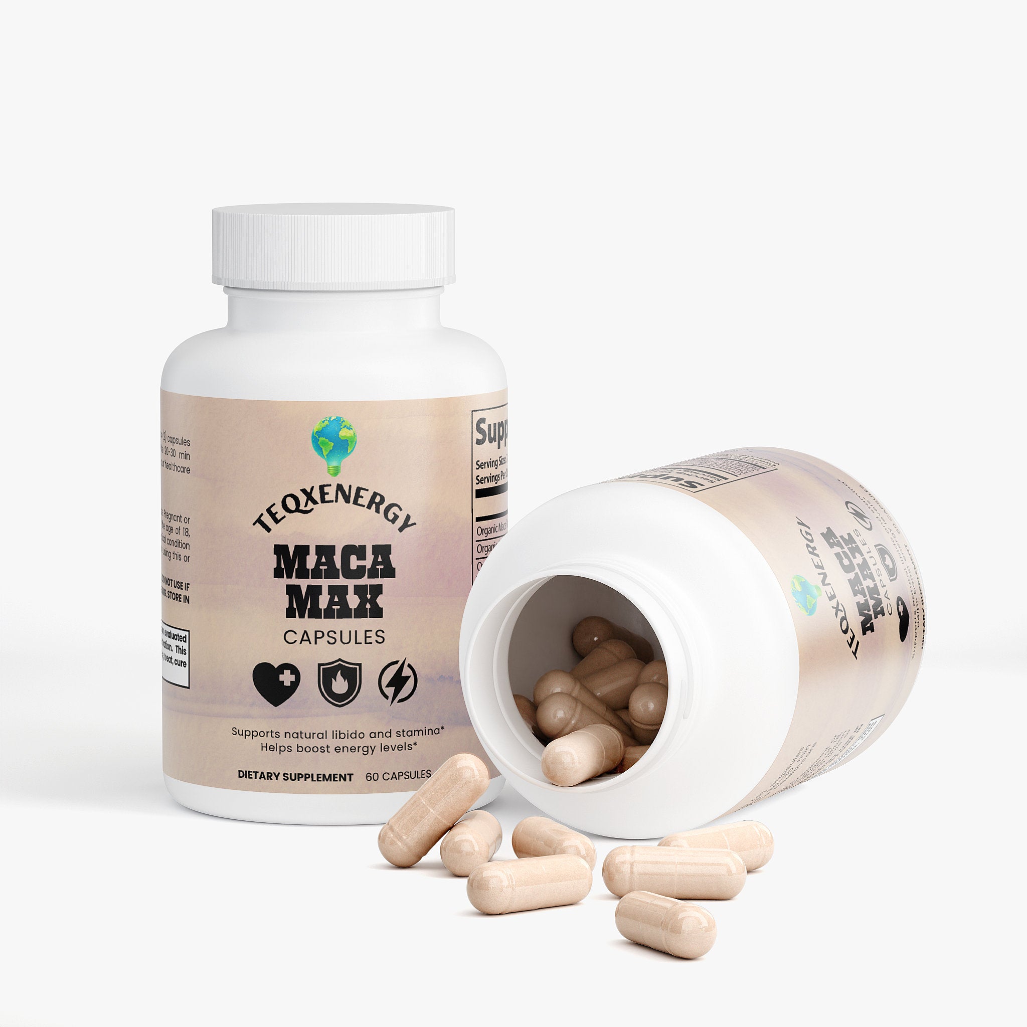 Maca Max - 1500mg Tri-Color Organic Energy Vitality