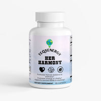 TeqenX HERHARMONY Female Enhancement is a powerful women's wellness supplement with over 20 active ingredients. This formula combines essential B-vitamins, zinc, and L-Arginine with herbal extracts like Ashwagandha and Ginseng to boost energy metabolism and overall vitality. Enjoy benefits such as enhanced circulation, immune support, and stress management. Elevate your daily well-being with this holistic solution for energy, balance, and vitality.
