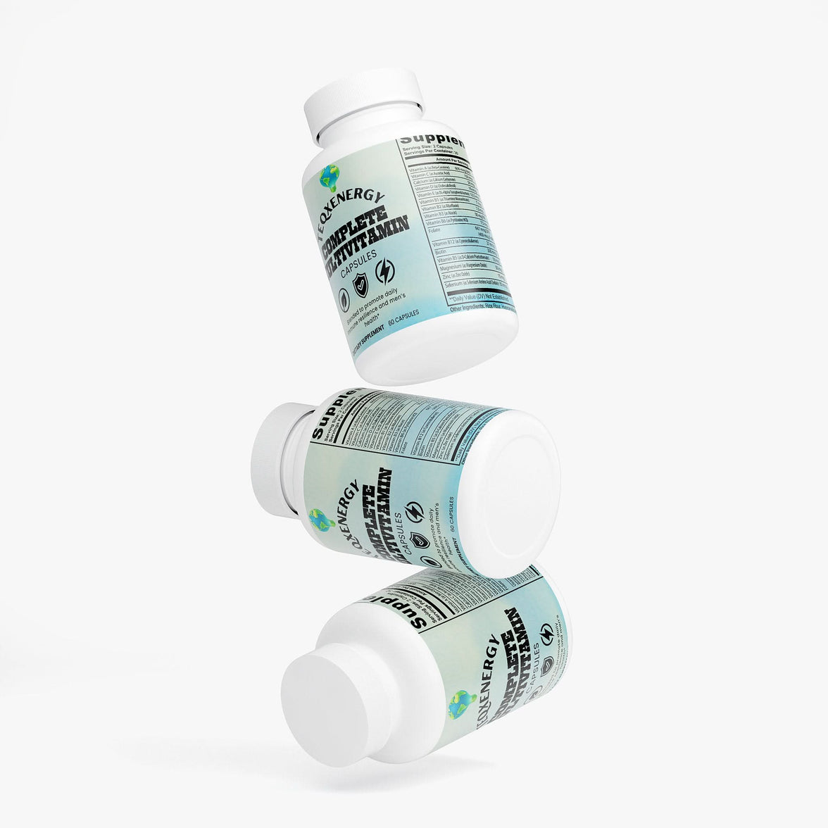 TeqenX Complete Multivitamin offers essential vitamins, minerals, and antioxidants for daily wellness. With over 20 premium ingredients, it supports energy, immunity, eye health, and prostate wellness. Elevate your health with this advanced formula for comprehensive daily nutrition.