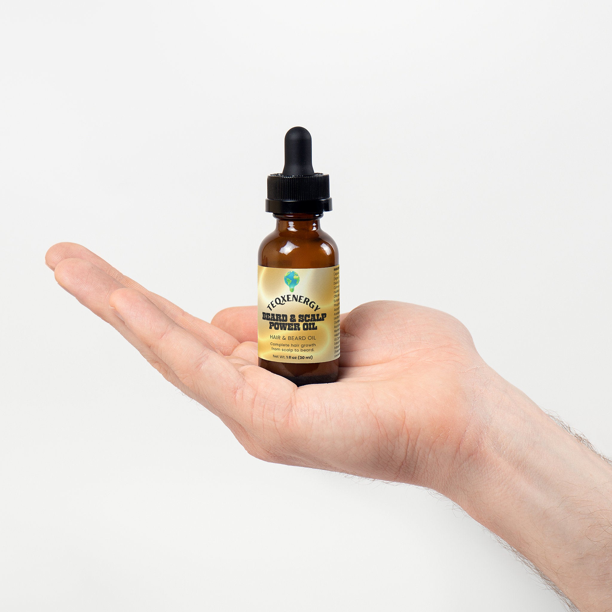 Beard & Scalp Power Oil - Men's Growth Formula Vitamins
