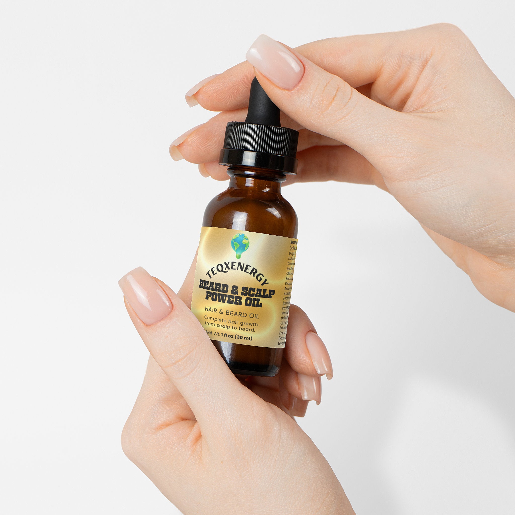 Beard & Scalp Power Oil - Men's Growth Formula Vitamins