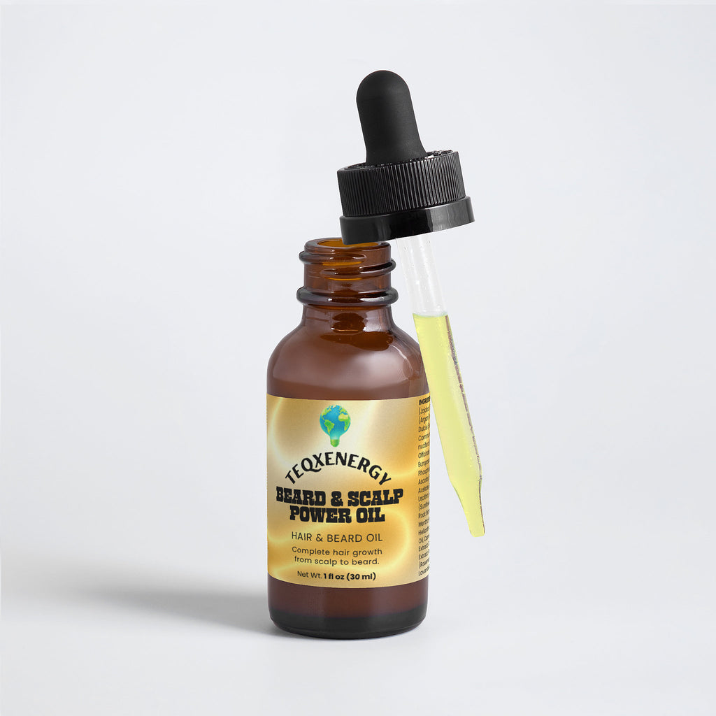 Beard & Scalp Power Oil - Men's Growth Formula Vitamins