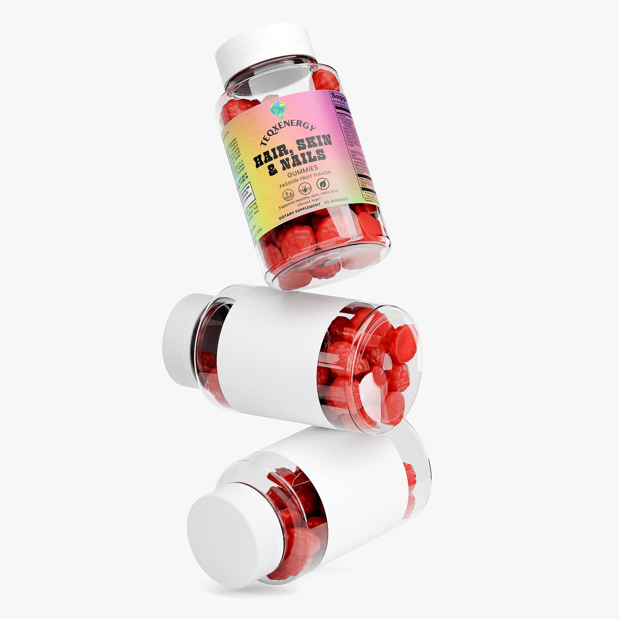 Hair Skin Nails Gummies - Biotin Collagen Beauty Boost