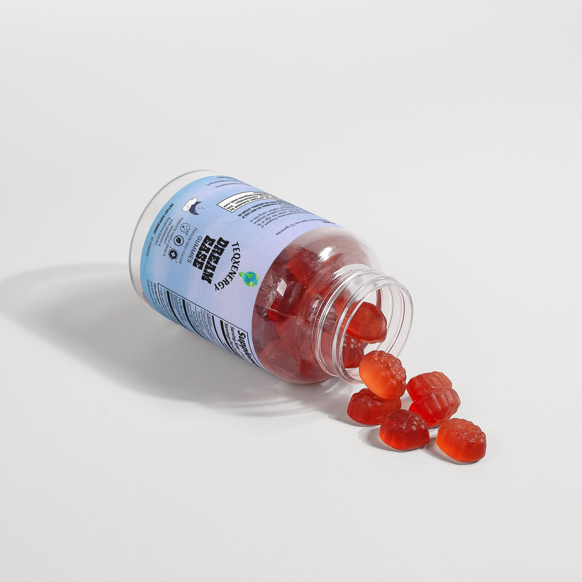 DREAMEASE Gummies in passion fruit flavor support restful sleep with melatonin, passiflora extract, and vitamin B6 for enhanced REM sleep and cognitive performance. Enjoy a smoother transition to sleep with these delicious adult gummies, perfect for your nightly routine.