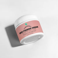 TeqenX Skin Firming Cream features a pink label and white lid, highlighting its anti-aging formula with Hyaluronic Acid and CoQ10.