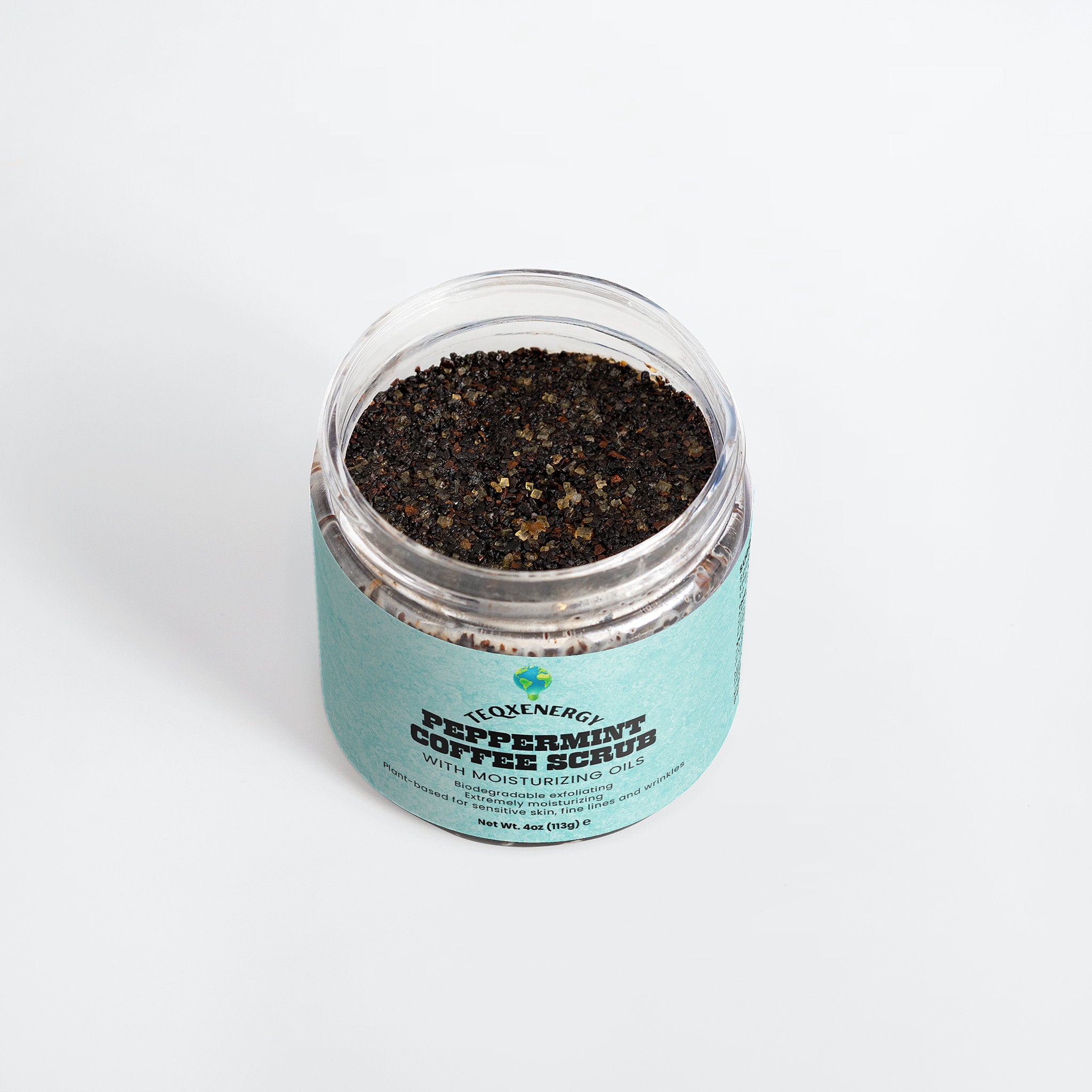 Peppermint Coffee Scrub - Exfoliating Body Polish 4oz
