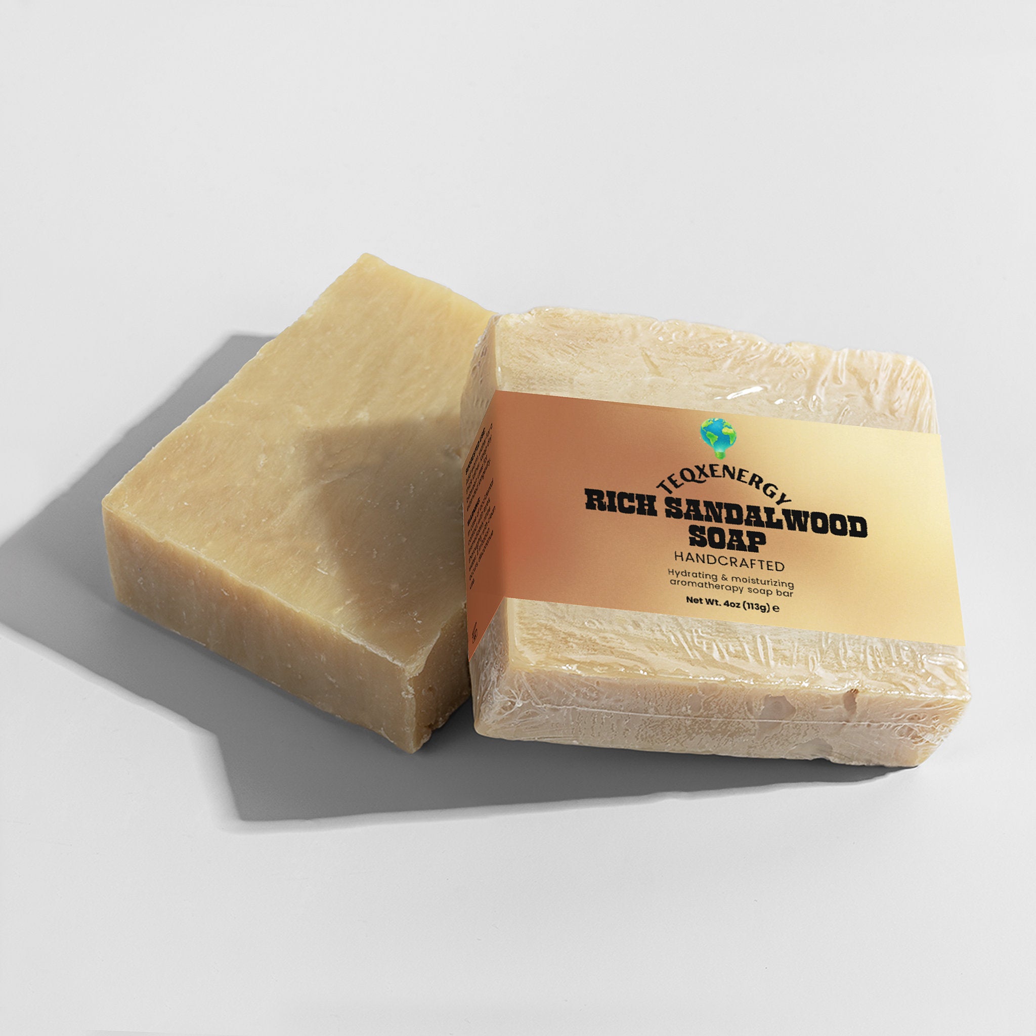 Rich Sandalwood Soap - Luxury Aromatherapy Bar 4oz