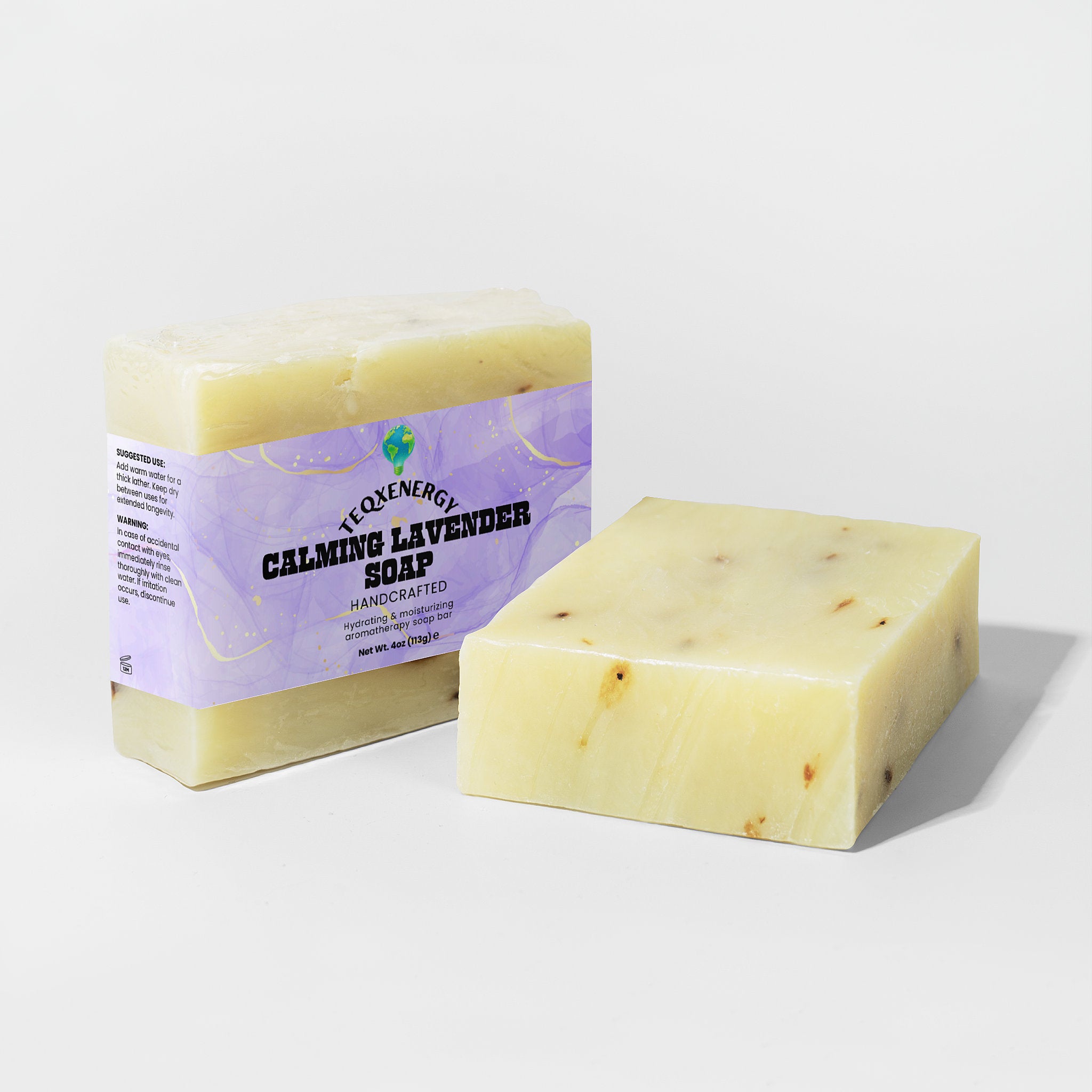 Calming Lavender Soap - Pure Essential Oil Bar 4oz