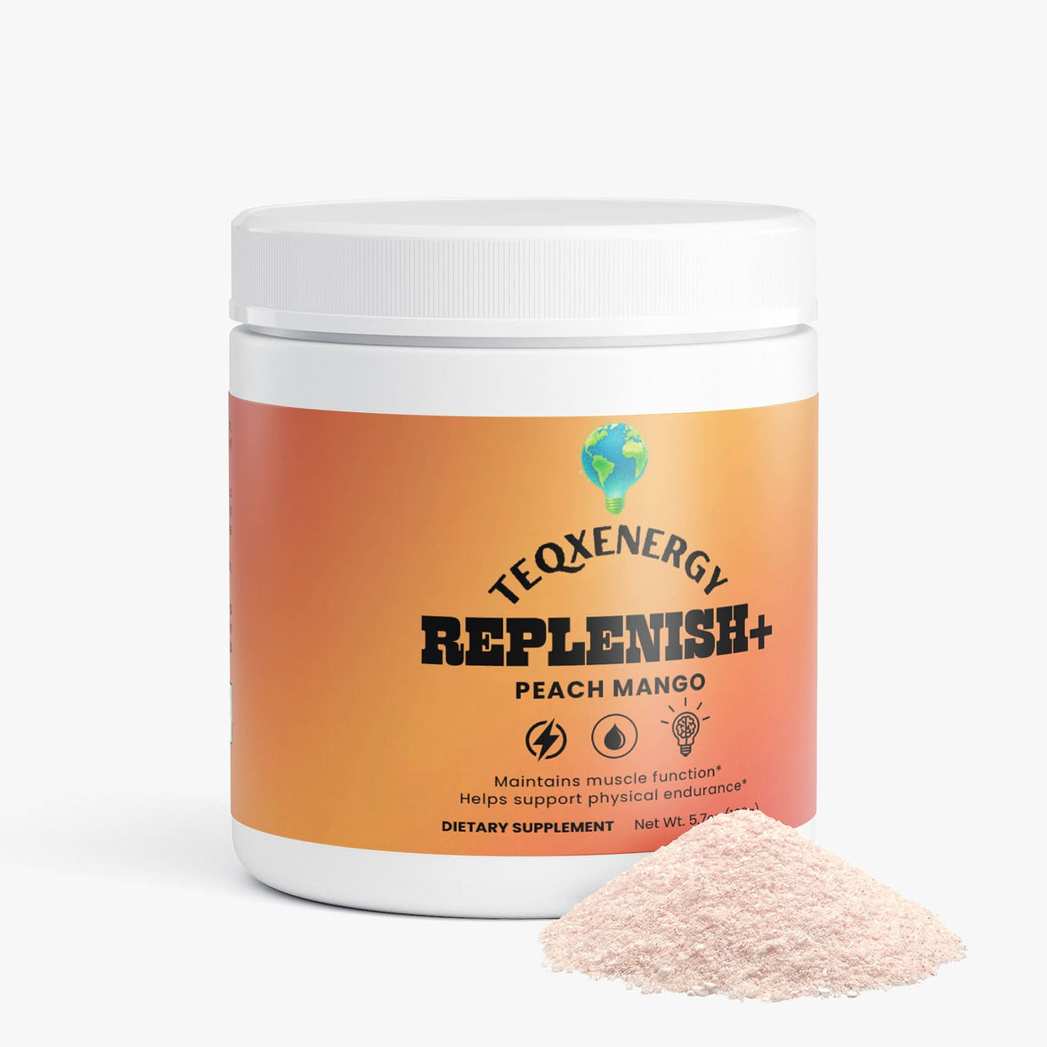 TeqenX Replenish+ Peach Mango is a premium electrolyte hydration powder designed for active lifestyles. This clean, caffeine-free formula features essential electrolytes and B-vitamins to enhance endurance, muscle function, and sustained energy. Ideal for athletes, professionals, and students, it supports hydration without sugar or fillers. Enjoy the refreshing tropical flavor while maintaining peak performance during workouts or daily activities. Experience effective hydration with TeqenX Replenish+.