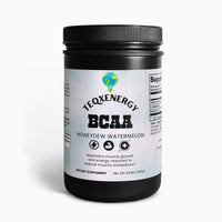 TeqenX BCAA Post Workout Powder in Honeydew Watermelon flavor accelerates recovery and supports lean muscle growth with 5000mg of BCAAs and L-Glutamine in a 2:1:1 ratio. Ideal for athletes and fitness enthusiasts, it reduces soreness, prevents muscle breakdown, and enhances hydration with added electrolytes. Perfect for use pre-workout, post-workout, or between meals.