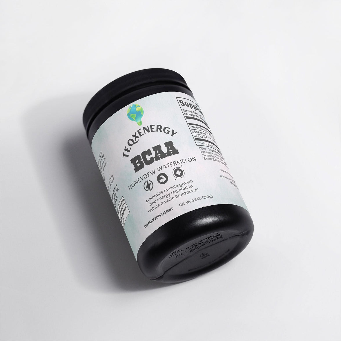 TeqenX BCAA Post Workout Powder in Honeydew Watermelon flavor supports recovery and muscle growth with 5000mg of BCAAs and L-Glutamine. Ideal for athletes, it enhances protein synthesis, reduces soreness, and provides essential hydration. Perfect for pre-workout, post-workout, or between meals. Elevate your performance with this premium supplement.