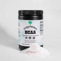 TeqenX BCAA Post Workout Powder in Honeydew Watermelon flavor supports recovery and lean muscle growth with 5000mg of BCAAs and L-Glutamine. Ideal for athletes, it reduces soreness, prevents muscle breakdown, and enhances hydration with added electrolytes. Perfect for use pre-workout, post-workout, or between meals. Elevate your performance and recovery today.