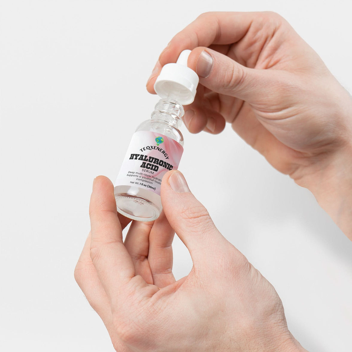 Transform your skin with TeqenX Hyaluronic Acid Serum. This advanced formula features a 4-type hyaluronic complex for deep hydration and rejuvenation. Experience plumper, more elastic skin with improved firmness and reduced fine lines. Lightweight and fast-absorbing, it's suitable for all skin types, including sensitive skin. Elevate your skincare routine with this powerful serum for radiant results.
