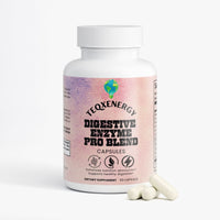 Optimize your digestion and nutrient absorption with TeqenX Digestive Enzyme Pro Blend. This advanced formula features proprietary Makzyme-Pro™ technology and beneficial probiotics to help break down proteins, fats, and carbohydrates. Experience enhanced energy, reduced bloating, and improved digestive comfort with specialized enzymes tailored for your gut health. Perfect for anyone seeking comprehensive digestive support. Available in 60 vegetarian capsules.