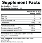 Omega-3 EPA 180mg DHA 120mg - Heart Brain Vision
