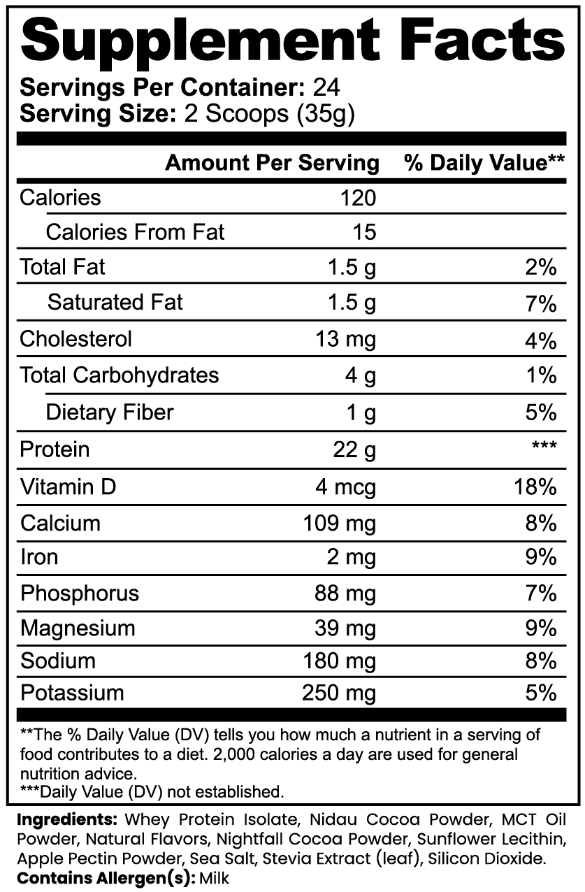 TeqenX Isofuel Advanced Chocolate offers 22g of pure whey protein isolate for optimal muscle recovery. Enjoy the rich chocolate flavor from premium cocoa powders, enhanced with MCT oil for sustained energy. Low in carbs and fat, it's perfect for cutting and muscle-building goals. Experience superior absorption and delicious taste designed for serious athletes.