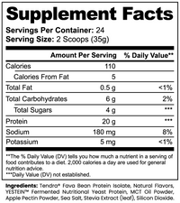 TeqenX Plant Protein Vanilla offers 20g of complete vegan protein with just 110 calories per serving. This smooth vanilla formula supports muscle recovery and active lifestyles, featuring essential amino acids and MCT oil for quick energy. Naturally sweetened with stevia, it mixes easily in water or smoothies and promotes fullness with added fiber. Allergen-friendly and non-GMO, this premium blend is perfect for effective vegan nutrition. Each container provides 28 servings, ideal for daily use.
