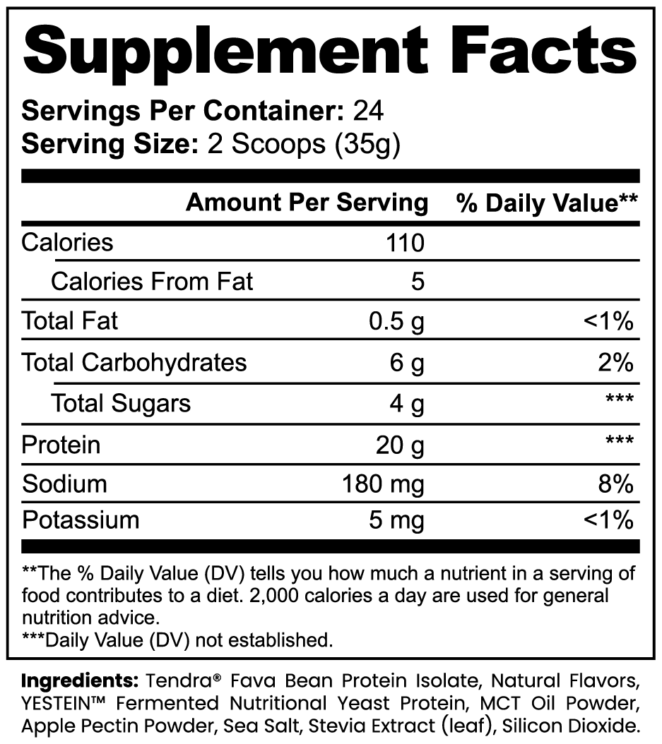 TeqenX Plant Protein Vanilla - 20g Complete Vegan Protein