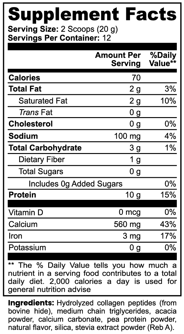 Collaboost Creamer - Grass-Fed Collagen Vanilla