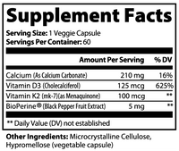 FortiFlow by TeqenX supports bone and heart health with vitamin D3, K2 (MK-7), and calcium, enhanced by BioPerine for better absorption. Enjoy stronger bones and teeth, heart health support, and a clean formula that's gluten-free and hormone-free. Take 1 capsule twice daily for a 30-day supply. Ideal for adults seeking improved wellness.