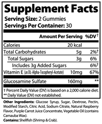 TeqenX Joint Support Gummies in raspberry flavor provide glucosamine sulfate for healthy cartilage and joint fluid. Ideal for active adults, these gummies promote comfortable mobility and flexibility without the hassle of pills. Enjoy daily joint support with a delicious taste.