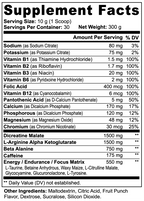 ChargeUp+ Fruit Punch - Pre-Workout Energy Pumps Focus