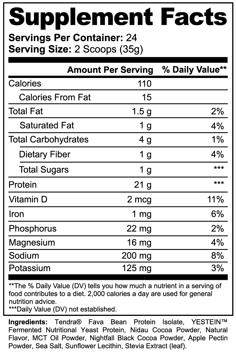 Plant Protein Chocolate - 21g Complete Vegan Protein