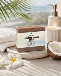 TeqenX Coconut Beach Soap offers a luxurious cleanse for sensitive skin. Infused with fair trade coconut and palm oils, shea butter, and olive oil, it hydrates while leaving a delightful coconut scent. Enjoy gentle cleansing that maintains your skin's natural balance. Perfect for a soothing daily ritual.