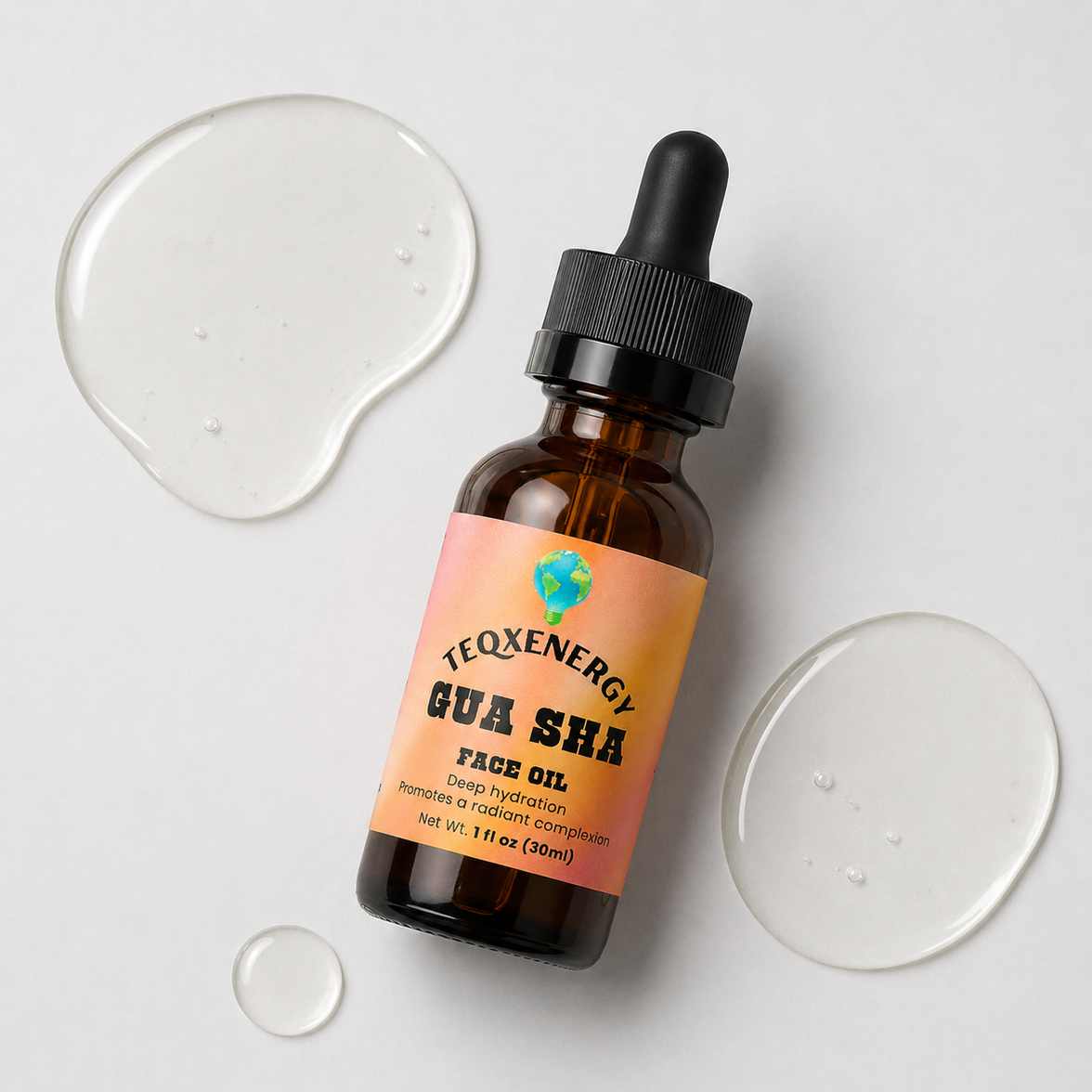 Gua Sha Face Oil - Botanical Anti-Aging Radiance