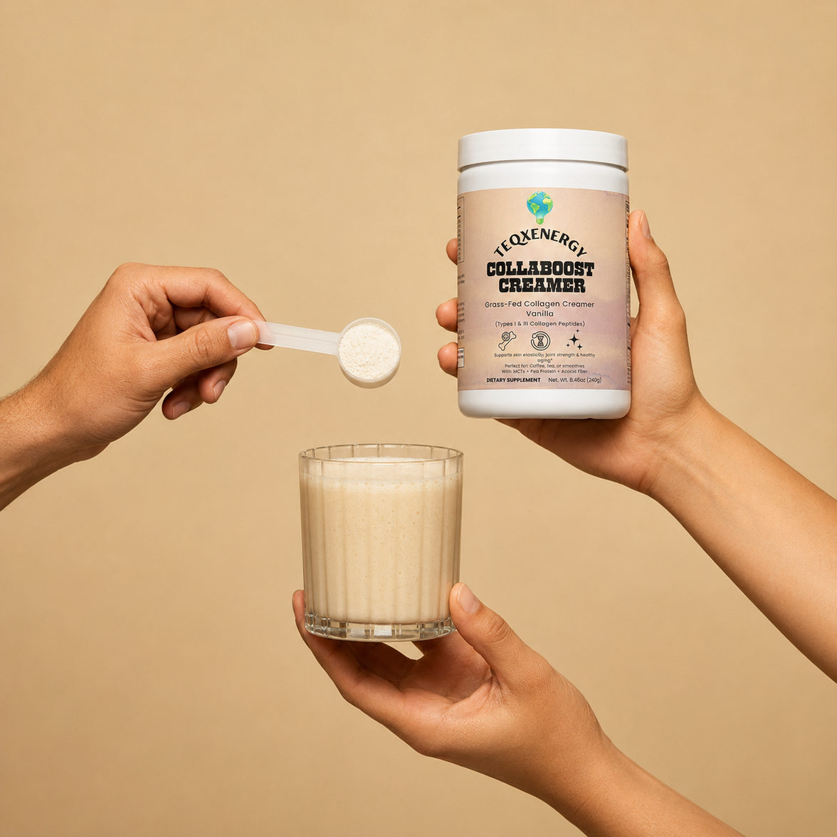 Collaboost Creamer - Grass-Fed Collagen Vanilla