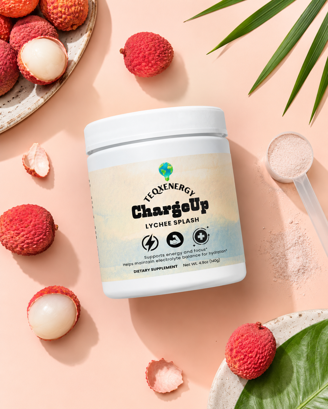 ChargeUp Lychee Splash - Balanced Energy No Crash
