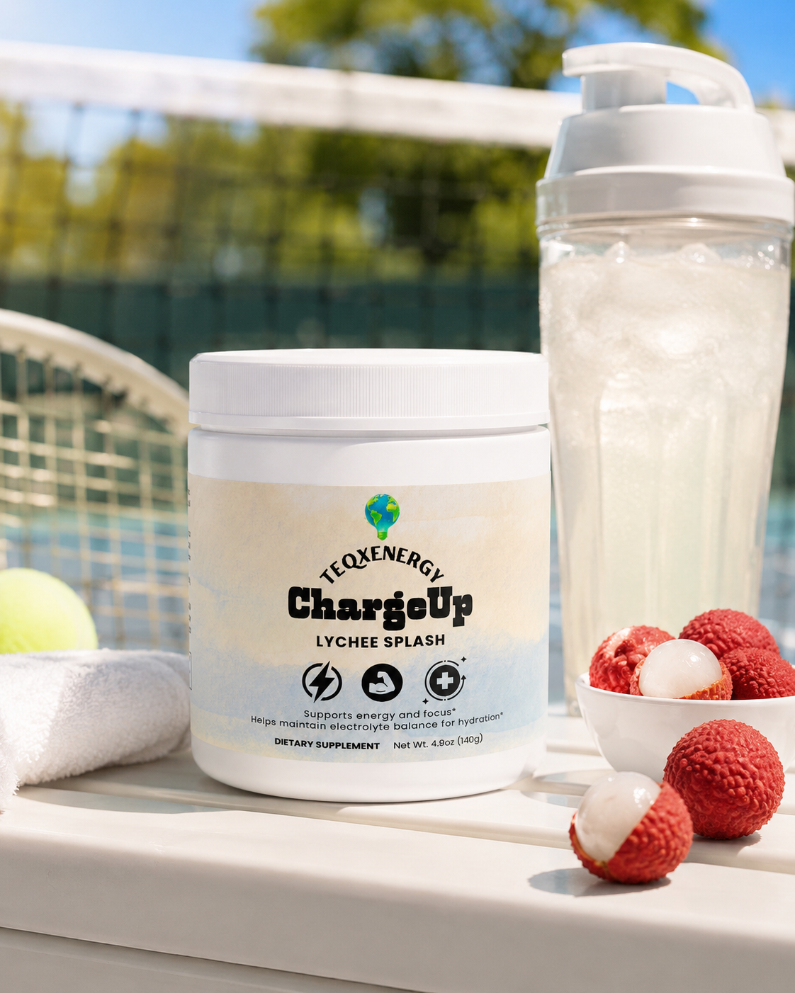 ChargeUp Lychee Splash - Balanced Energy No Crash
